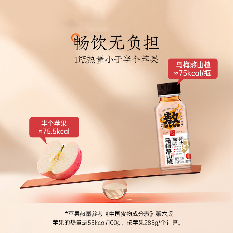 轻上东方补者乌梅熬山楂植物饮料245ml*10瓶高清大图
