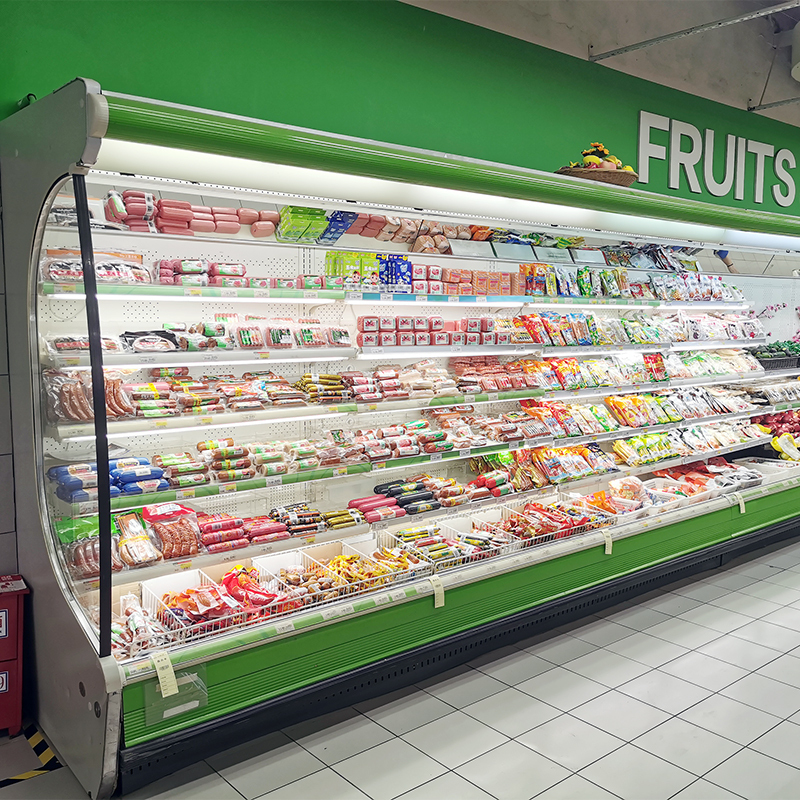 风幕柜水果保鲜柜麻辣烫点菜展示柜饮料柜蔬菜超市商用冰柜冷藏闪电客