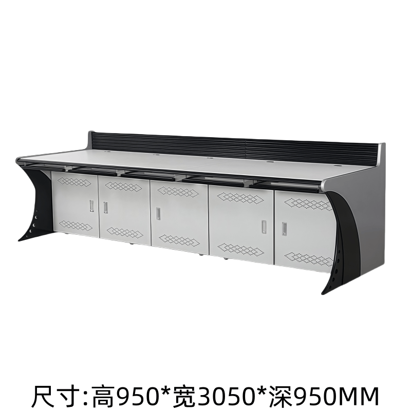 义尊监控室监控台五联台高清大图