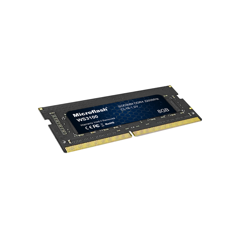 微闪(Microflash)WS3100-8G DDR4 笔记本内存条3200Hz 25GB/S(计量单位:个)黑色高清大图