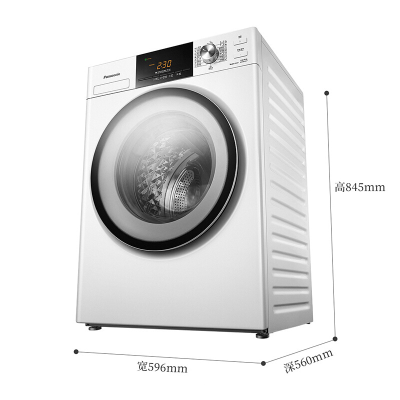 [一级能效]松下(Panasonic) XQG80-N80WN 8公斤除菌BLDC变频滚筒洗衣机