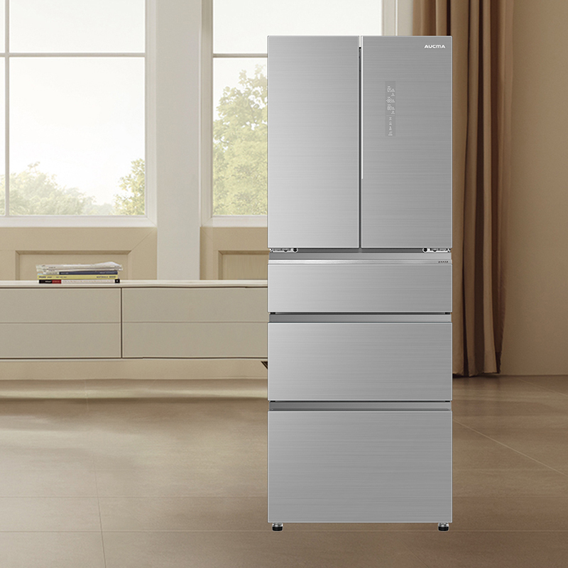 澳柯玛法式五门冰箱bcd421wpgxi晶钻银