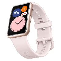 华为（HUAWEI）WATCH FIT 智能手表 1.64英寸AMOLED彩色大屏 10天续航+快充 96种运动模式 50米防水 智能心率睡眠血氧监测 樱语粉