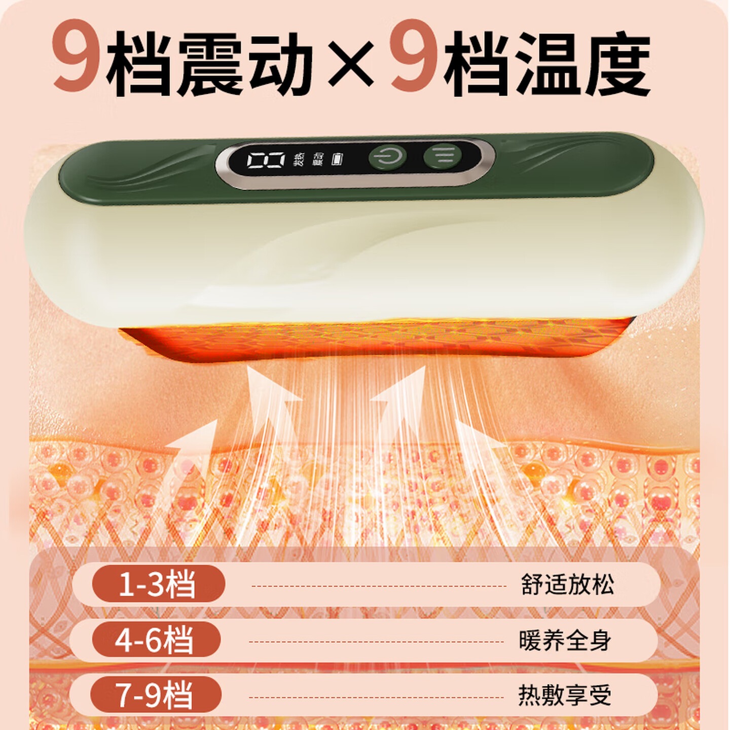 和正电动刮痧板砭石刮痧仪迷你刮脸仪器按摩仪 热敷颈部腿部刮刮板生日礼物送男女朋友送老婆肌肤经络仪<HZ-G1>高清大图