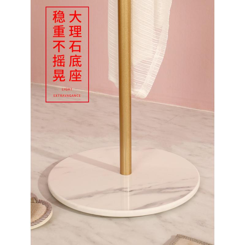森美人大理石铁艺衣帽架简约现代衣架落地卧室北欧轻奢挂衣架置物衣服架高清大图