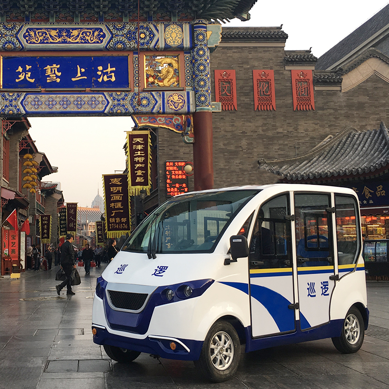 中菲宜达ZYDD4-S4F 4座封闭电动巡逻车机场车站小区校园街道商业街专用巡逻车进口配置型