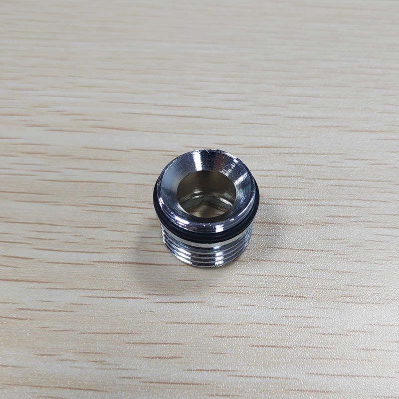 全铜三联浴缸龙头配件双螺纹外牙连接头 4分淋浴软管花洒卫浴配件