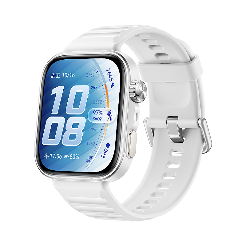 HUAWEI WATCH FIT 5 Pro NKI-B29 冰川白 白色铝合金表壳 白色氟橡胶表带