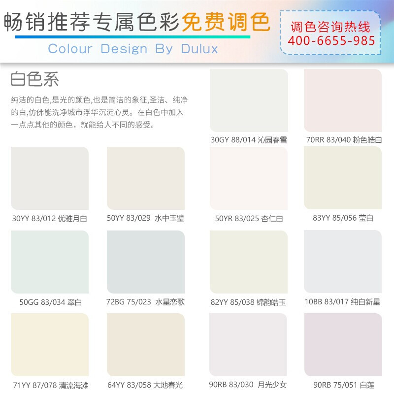 多乐士(Dulux)家丽安净味内墙乳胶漆 墙面漆油漆涂料 A991+A749 套装15L 哑光白色高清大图
