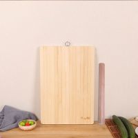 菜板实木家用防霉钻板竹案板粘板切菜板厨房加厚整竹小菜板子 标准款 30x20x1.8cm[小号水果板]