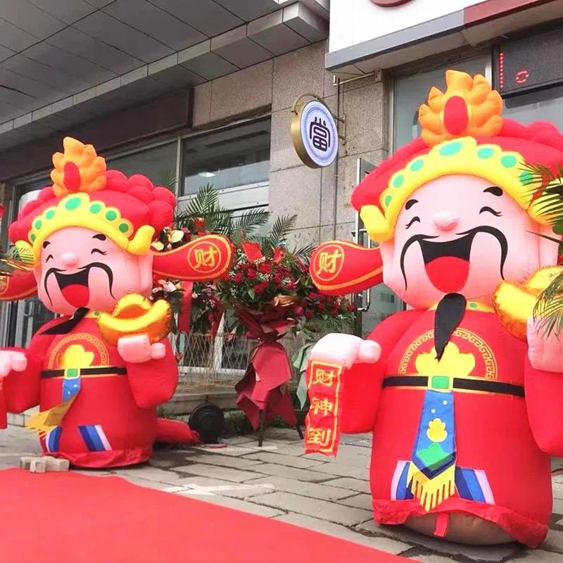 新年春节充气财神爷气模庆典活动财神-5米官财神+风机高清大图