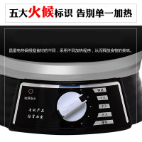 电锅纳丽雅多功能电炒锅家用电热锅铸铁电炒蒸煮一体锅电用炒菜锅电火锅 精铸铁34cm带一竹笼