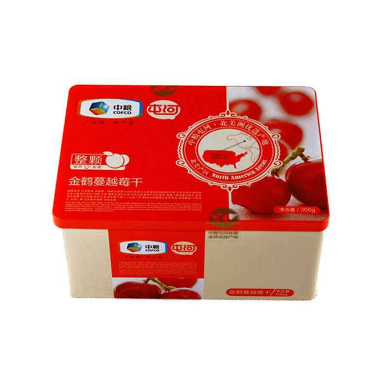 屯河 中粮金鹤蔓越莓干300g铁盒装