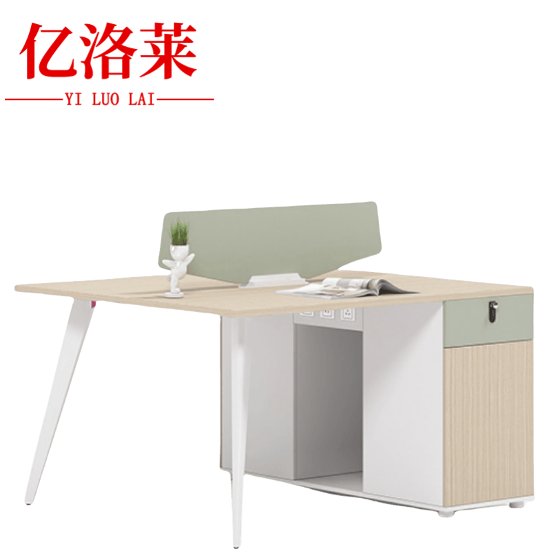 亿洛莱 办公桌双人位 1200*1200*750mm 张