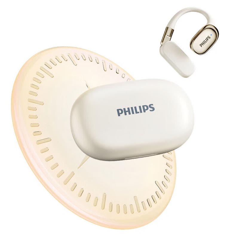 飞利浦(PHILIPS)骨传导概念真无线挂耳式开放式不入耳蓝牙耳机 TAT5739 白色高清大图