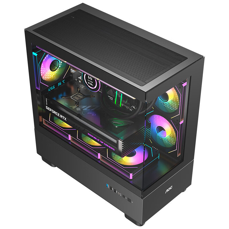 酷睿Ultra9 285K/RTX5070 12G独显2TB固态DIY主机台式电脑组装机游戏直播AI设主机高清大图