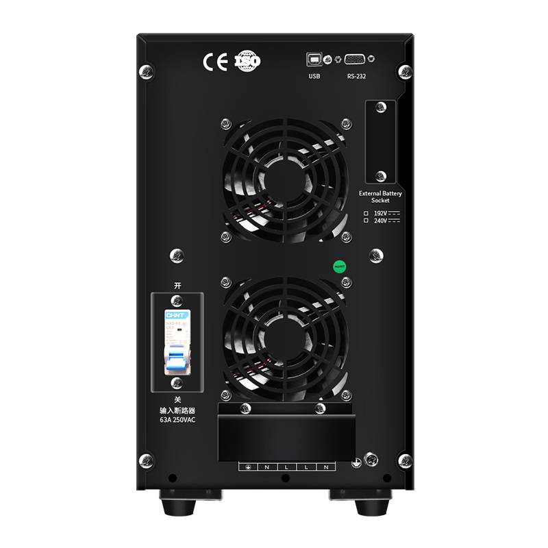 先鸿在线式UPS源10KVA/9KW机房服务器供电待机4小时续航4HS时间高清大图