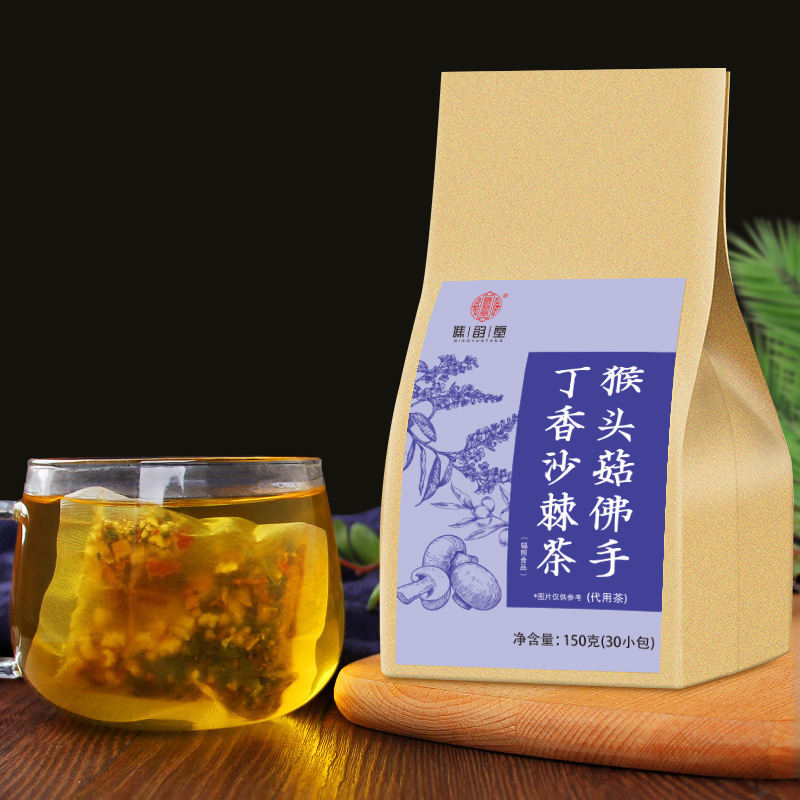 谯韵堂 猴头菇佛手丁香沙棘茶150g/袋高清大图