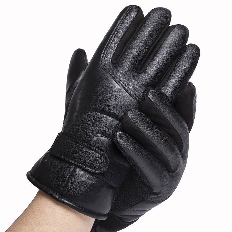 图书>期刊/杂志>男士>图书其它>手套男冬骑行保暖加绒加厚皮手套男