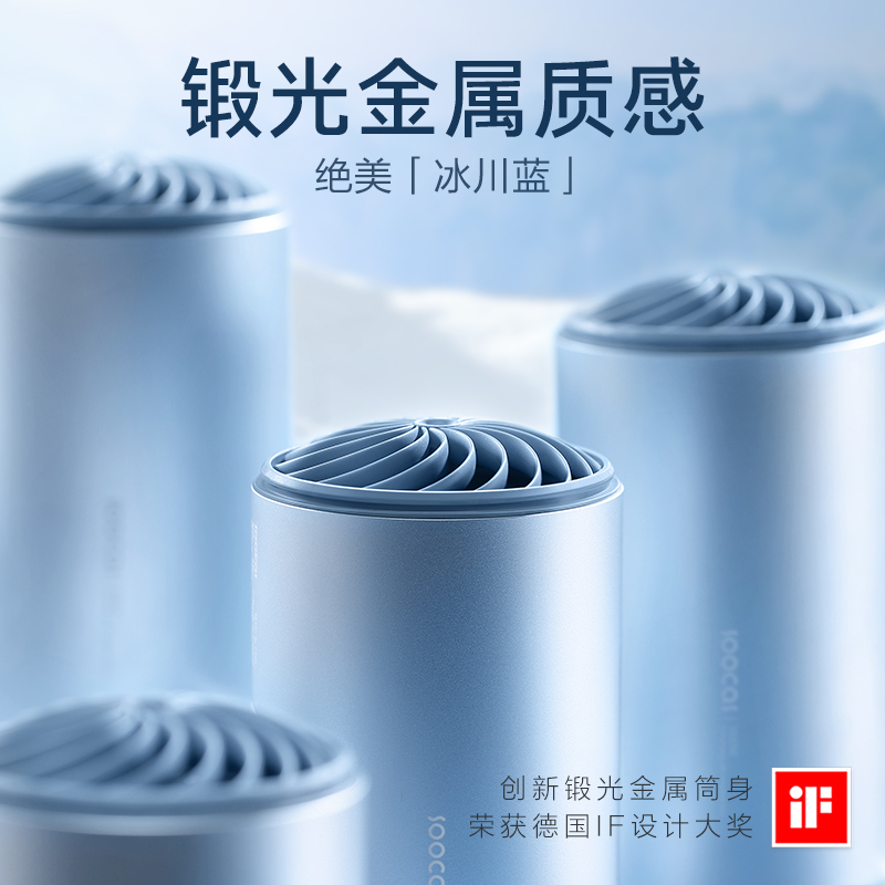 素士 电吹风机家用负离子护发速干电吹风 H5 冰川蓝高清大图