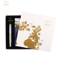 派克(PARKER)签字笔礼盒 IM纯白白夹宝珠笔+NASA AR笔记本礼盒套装
