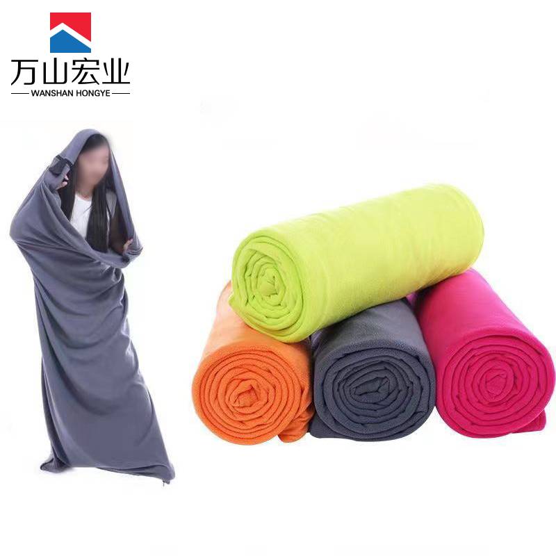 万山宏业 睡袋 抓绒睡袋 保温毯 XR19/个高清大图