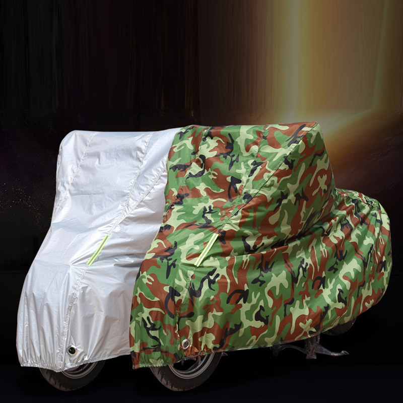 迷彩牛津布雨披防雨布加厚摩托车车罩电动车套车衣防雨防晒套