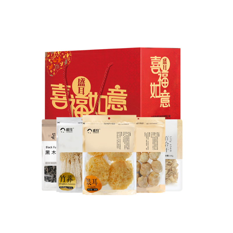 盛耳菌菇干货礼盒装580g