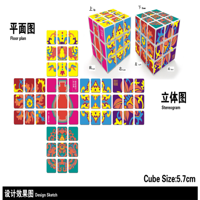 国博魔方系列——粉彩转心瓶