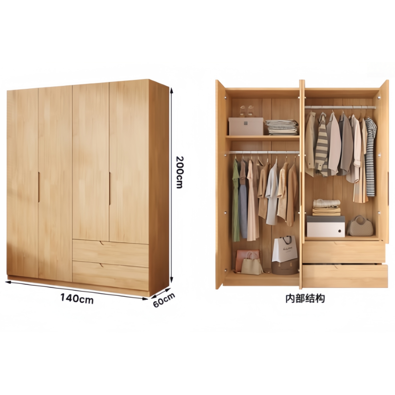 芙首泰衣柜双抽1400*600*2000mm个高清大图