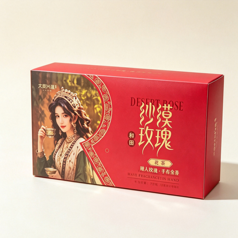 大爱兴疆沙漠玫瑰花茶 新疆茶叶礼盒72g 泡茶花香 新疆沙漠玫瑰花花骨朵自然晾干无硫花茶礼盒 3g*24 袋/盒高清大图