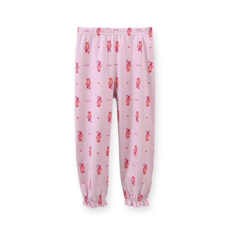 kids mam&dad儿童纯棉睡裤秋冬宝宝女童家居裤 宝宝灯笼裤小女孩