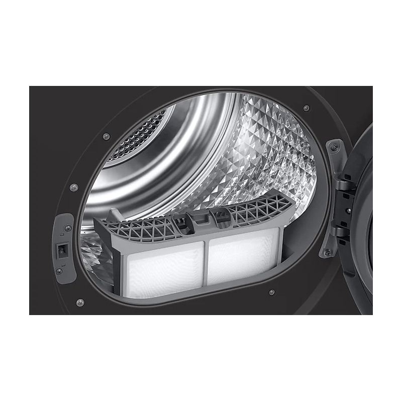[咨询预订享特价]三星(SAMSUNG)DV90T7440BX/SC 9KG大容量AI智能热泵低温变频快烘干衣机 冰晶灰