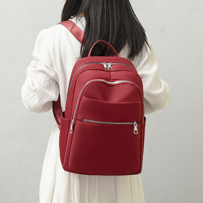 Ceba2022新款街头潮流牛津布双肩包女时尚简约大容量女士旅行包