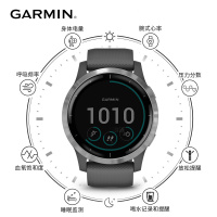 Garmin佳明Active s户外运动手表旗舰多功能Wifi智能心率跑步腕表(魔力黑 小码)