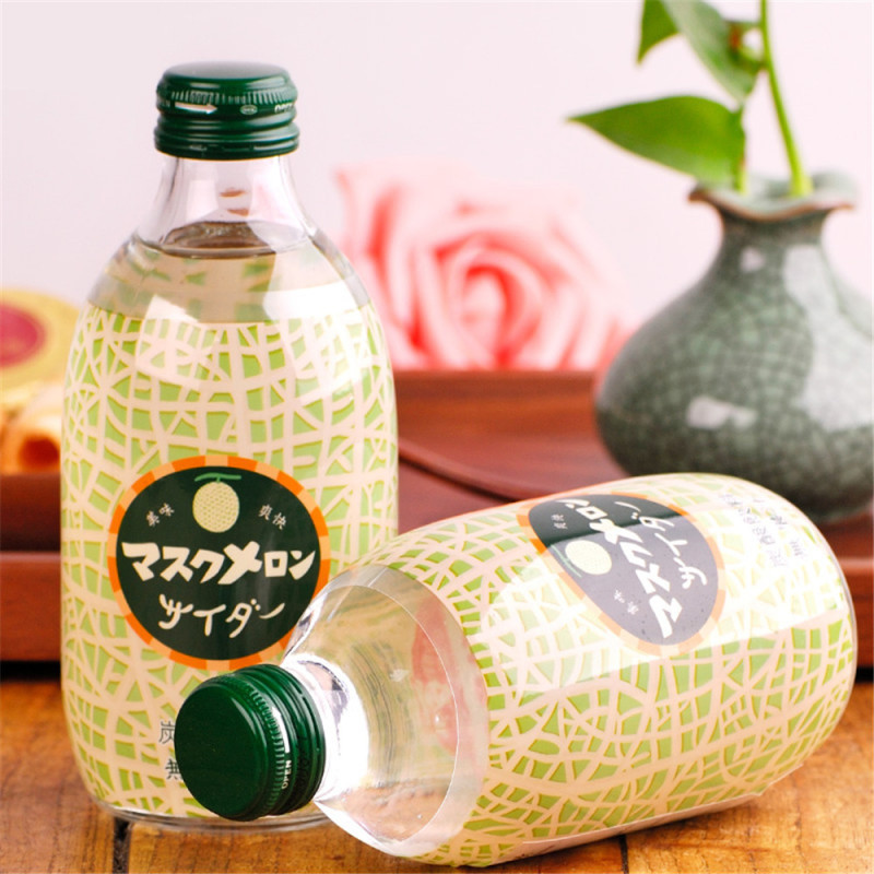日本进口 友升 哈蜜瓜味汽水 300ml*5瓶
