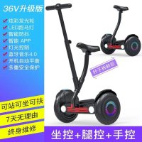 双轮电动儿童平衡车可坐可骑小学生女便宜智能代步车带扶手可坐可骑