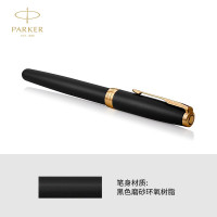 派克(PARKER)钢笔礼盒 卓尔磨砂黑金夹墨水笔+大雅礼盒