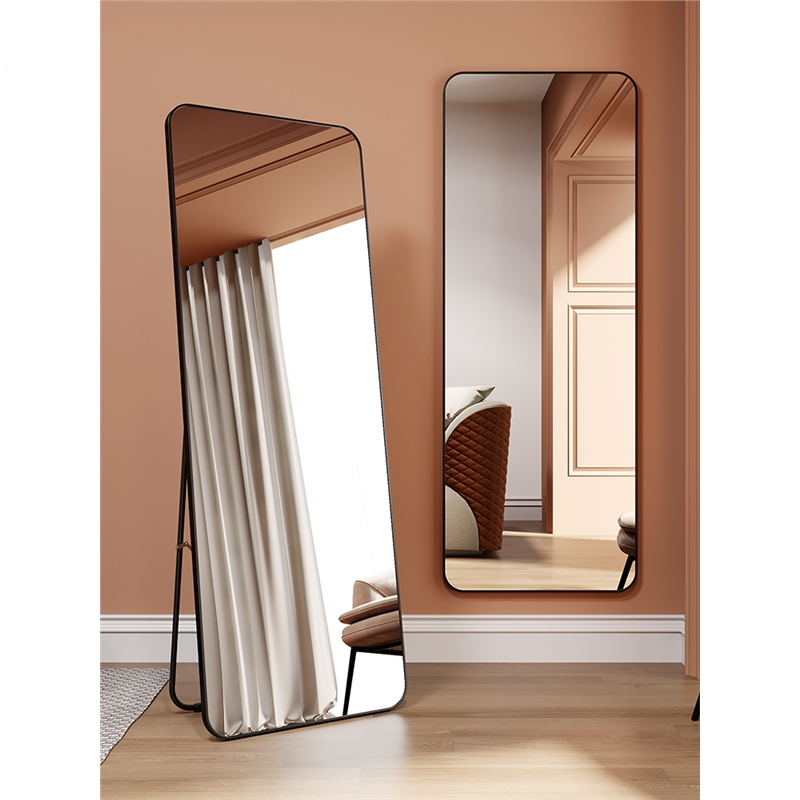 镜落地镜家用女北欧简约闪电客网红ins风女生卧室少女试衣穿衣镜子