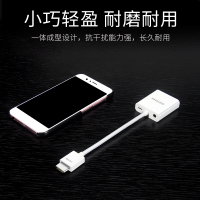 飞利浦hdmi转vga笔记本台式电脑机顶盒电视ps4投影仪高清显示器屏转接头SWR1620A81983白色带音频供电口
