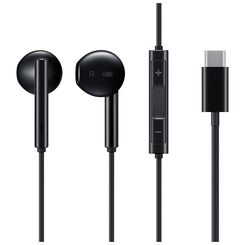 华为(HUAWEI)手机耳机有线typec接口 降噪 半入耳式 带麦克风 三键线控 Hi-Res高解析音频认证 CM33高清大图