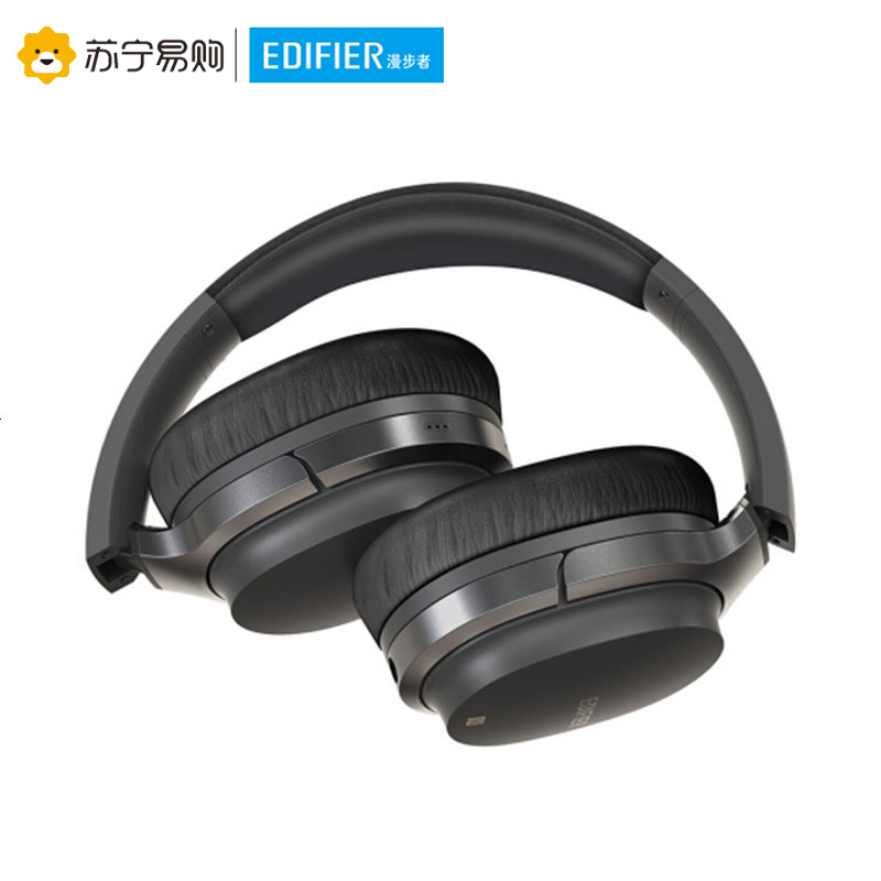 Edifier/漫步者 W860NB蓝牙无线耳机头戴式3.5mm插孔主动降噪耳机睡眠飞机 黑色