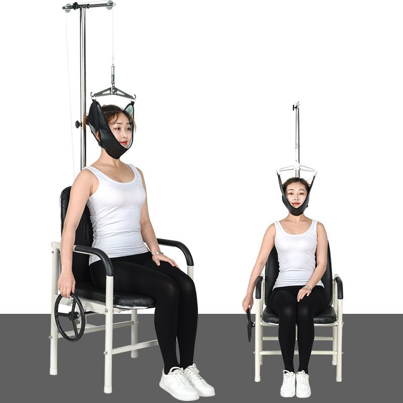 牵引器家用颈部牵引椅吊脖子矫正拉伸架视频