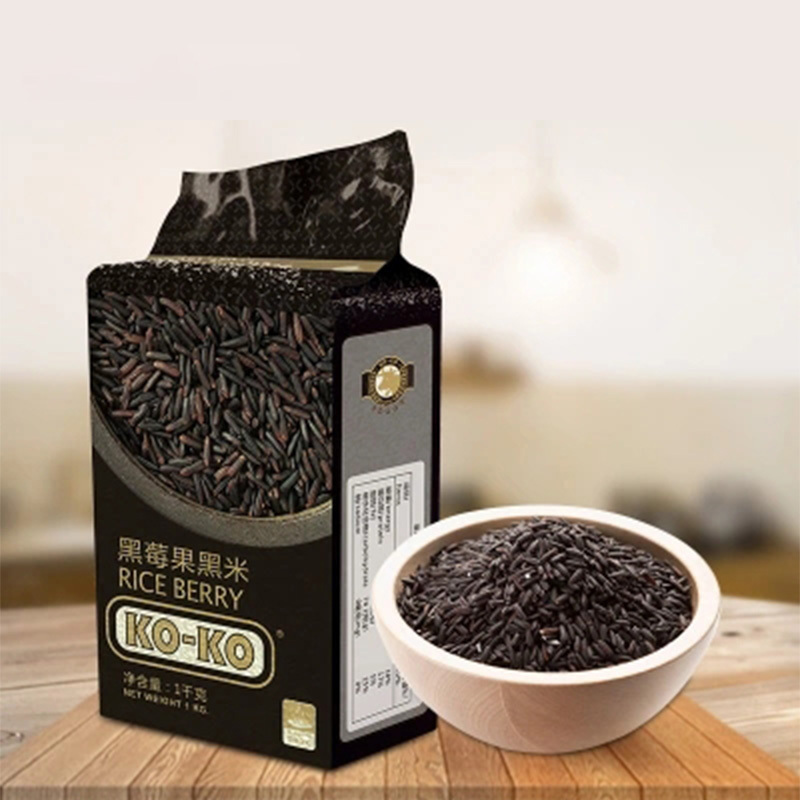 口口koko泰国黑莓果黑米1kg每袋泰国原装进口