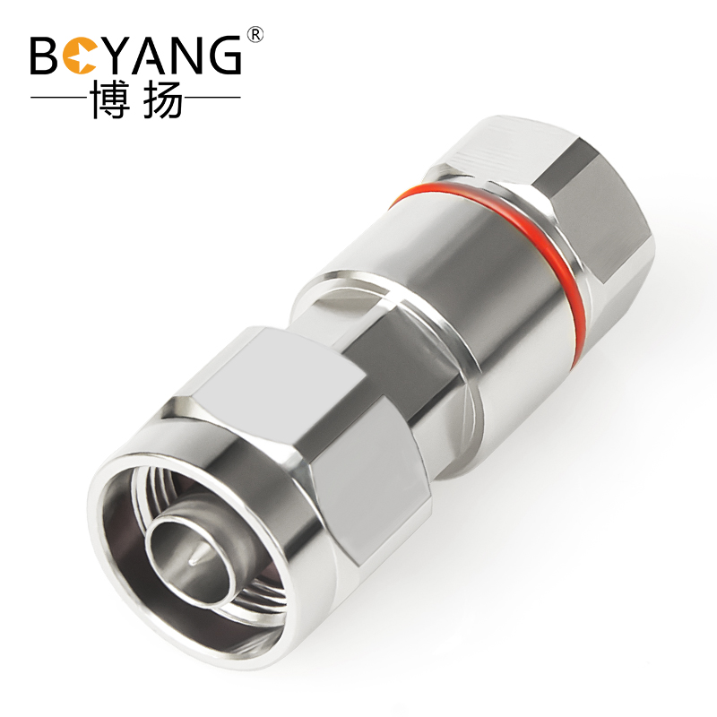 博扬 高频射频同轴N型公头 L16连接器 NM-J1/2 匹配1/2(50-9)超柔馈线 1个装 BY-N-J-1/2S