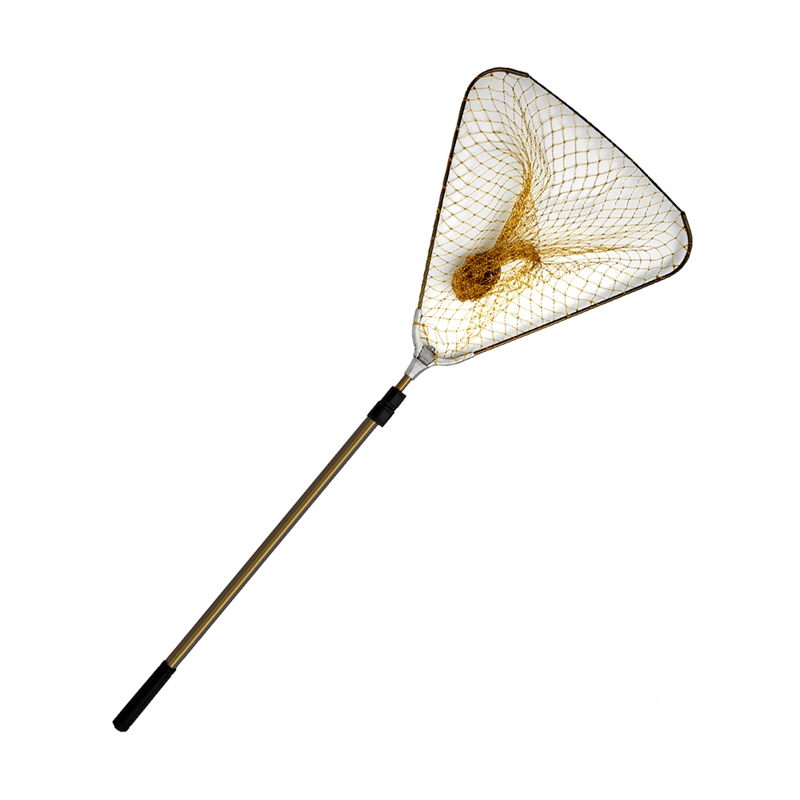 折叠抄网竿钓鱼网兜可折叠便携捞鱼网大物渔网兜巨物伸缩杆抄网头