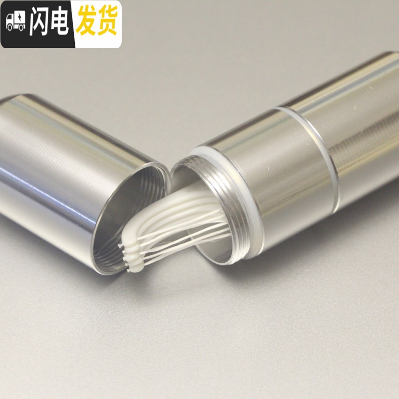 三维工匠[天天]便携棉签盒牙线盒铝合金收纳盒创意迷你实用外出收纳