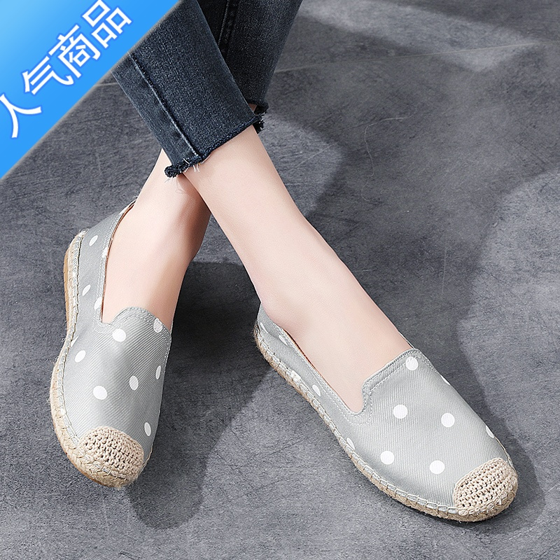 老北京帆布鞋女夏款透气平底轻便舒适牛筋底软底夏天一脚蹬懒人鞋