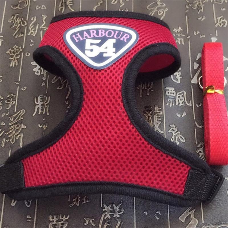 猫咪胸背带套装拴溜猫绳子猫牵引绳猫链子猫绳狗狗背心式牵引绳 灰色 S号