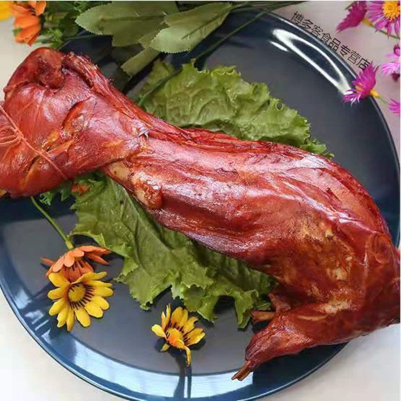 手撕熏兔兔子肉烧兔子特产熏烤兔整只熏兔兔肉特色即食新鲜零食图片